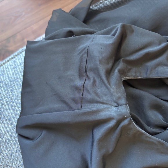 Jessica McClintock Black Sequin Blouson Top/Fitted Skirt Cocktail Dress | Sz 2 - Picture 9 of 9